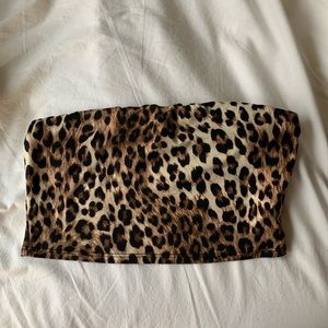 Forever 21 Cheetah Print Tube Top